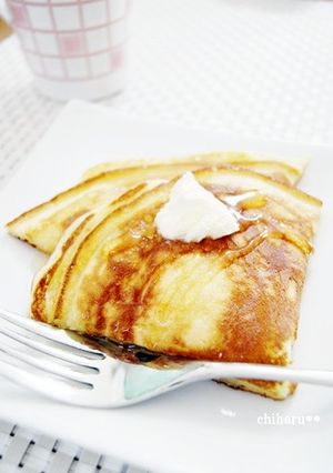 もちふわっ♪簡単美味しい♡絶品パンケーキ-レシピのメイン写真