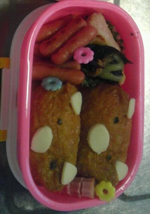 豚のような熊稲荷弁当-レシピのメイン写真