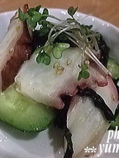 タコとキュウリ&ワカメの酢の物-レシピのメイン写真