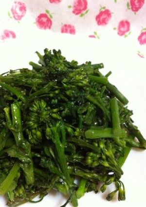 超簡単.丼で.5分.ブロッコリー菜花炒め-レシピのメイン写真