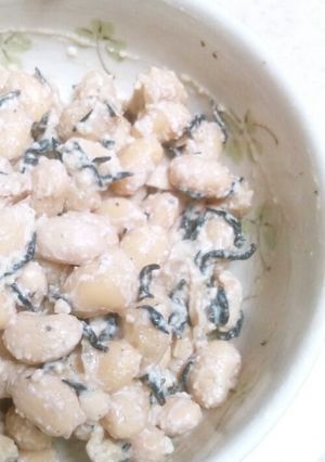 塩麹豆腐でゆで大豆とひじきの白和え-レシピのメイン写真