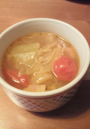 キャベツとトマトのやさしいスープ！-レシピのメイン写真