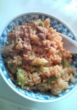 豚肉とレタスの生姜焼き風チャーハン-レシピのメイン写真