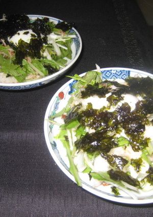 新玉ねぎと韓国海苔のポン酢サラダ-レシピのメイン写真