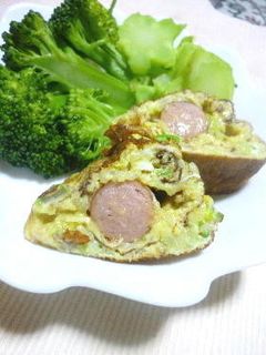 ウインナーをくるくる ネギ入り卵焼き-レシピのメイン写真