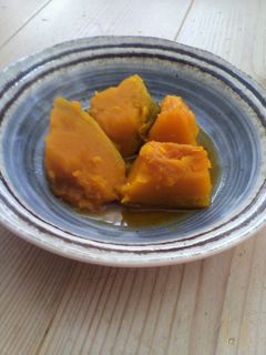 レンジでかぼちゃの煮物-レシピのメイン写真