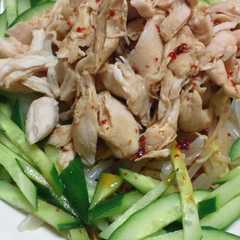 รูปของ しっとり鶏肉の棒々鶏