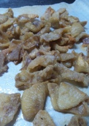 トースターで♪鶏皮から揚げ スープもね-レシピのメイン写真