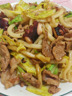 たことぶたにくの焼きうどん-レシピのメイン写真