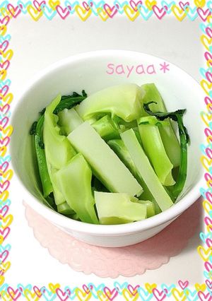 ダイエットおやつ☆ブロッコリー芯の塩蒸し-レシピのメイン写真