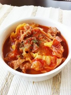 *豚バラキャベツのトマト煮*-レシピのメイン写真