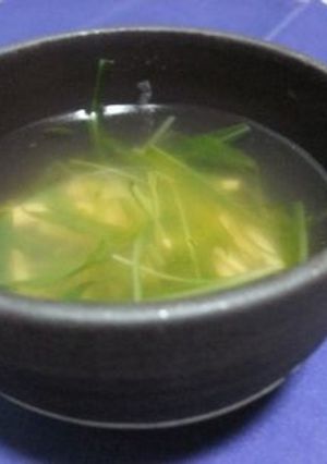 水菜とハムのスープ-レシピのメイン写真