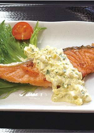 『サーモンのタルタルソースがけ』-レシピのメイン写真