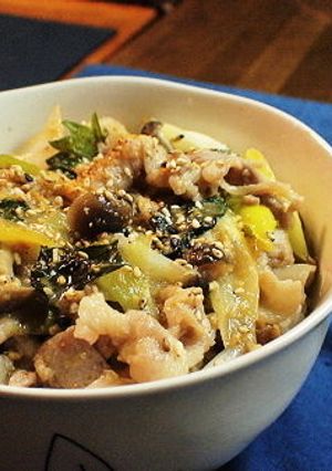 ＊豚の味噌生姜炒め丼＊-レシピのメイン写真