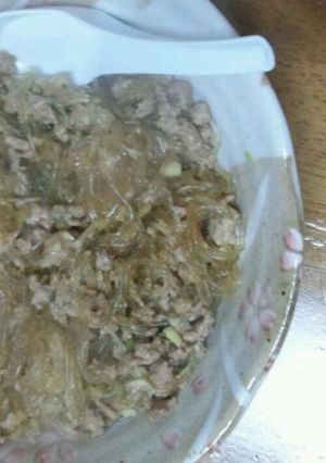 春雨とひき肉の中華風-レシピのメイン写真