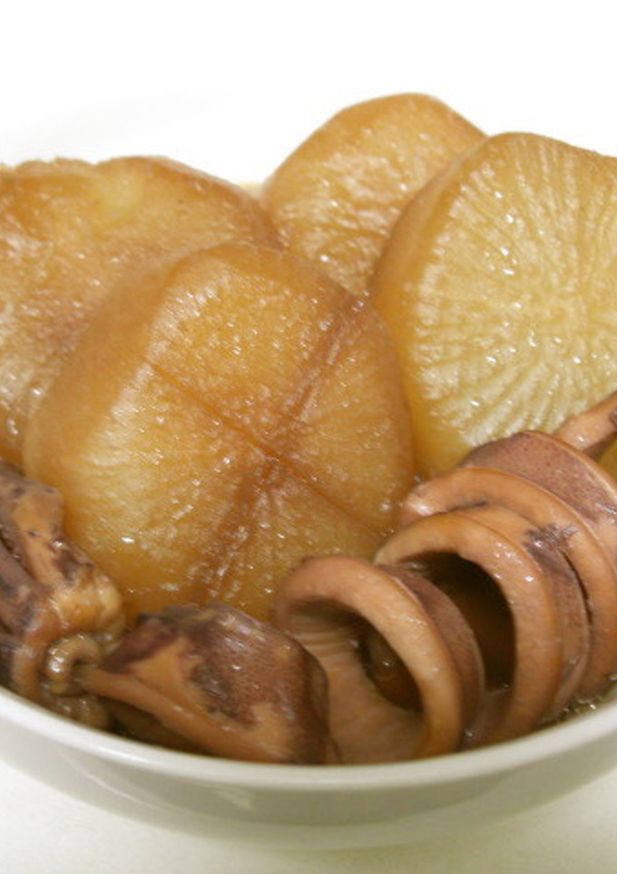 大根とイカの煮物（すき焼きのタレ）-レシピのメイン写真