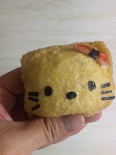 キティちゃんいなり寿司(デコ寿司-レシピのメイン写真