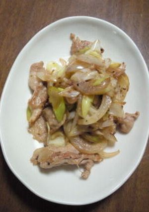 豚肉と葱の塩胡椒炒め-レシピのメイン写真