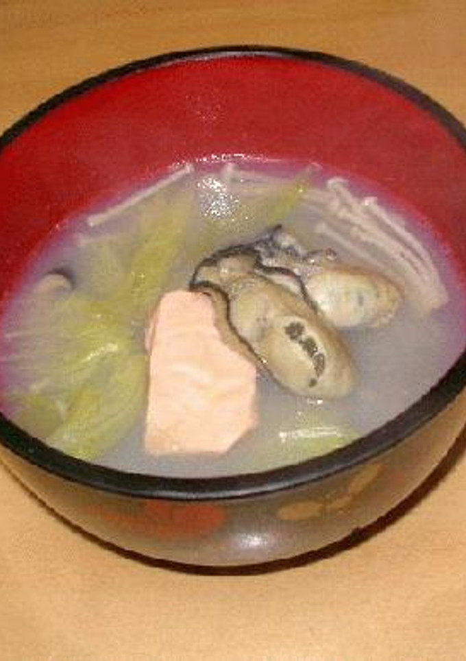 すごくおいしい！牡蛎と白菜のスープ-レシピのメイン写真