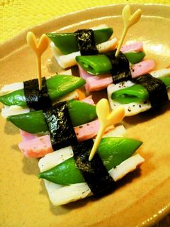 ✿ちくわ×スナップえんどう♬おつまみ✿-レシピのメイン写真