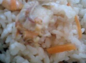 生姜香る　ホタテ稚貝の炊き込みご飯-レシピのメイン写真