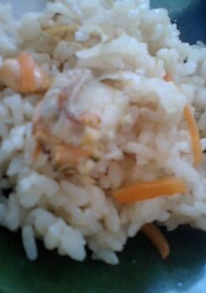 生姜香る　ホタテ稚貝の炊き込みご飯-レシピのメイン写真
