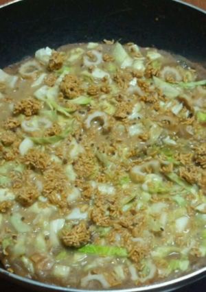フライパンで、もんじゃ焼き☆-レシピのメイン写真