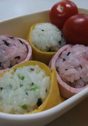 カラフルおにぎり❤-レシピのメイン写真