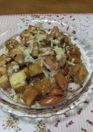 高野豆腐の甘辛炒めチーズのせ-レシピのメイン写真