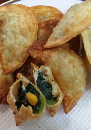 ほうれん草とコーン入りシーチキンの餃子☆-レシピのメイン写真