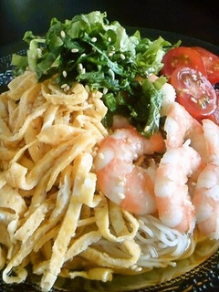 さっぱり美味しい!ぶっかけそうめん-レシピのメイン写真