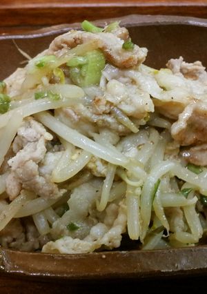 簡単！豚細切れ＆もやしの胡麻しゃぶ炒め☆-レシピのメイン写真