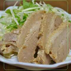 รูปของ ゆで豚のしょうゆ漬け（圧力鍋使用）
