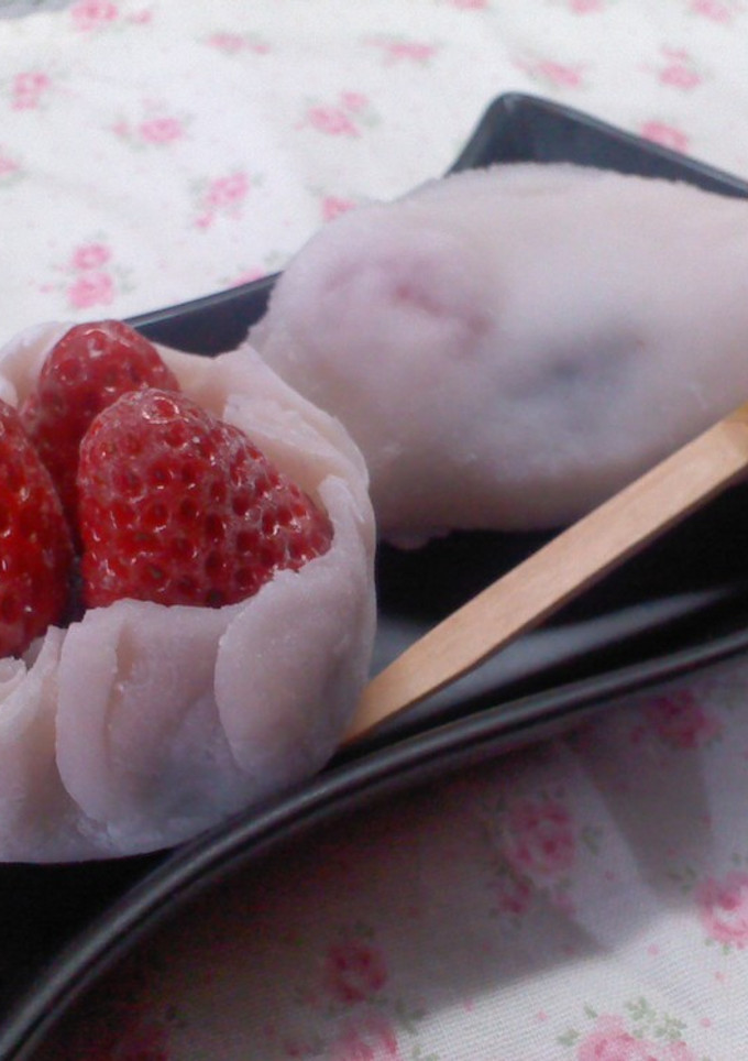 簡単♪　いちごのお餅-レシピのメイン写真