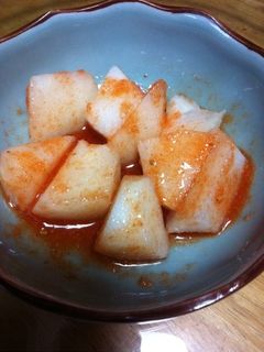 梨のおかず キムチ和え-レシピのメイン写真