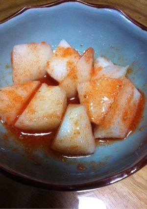 梨のおかず キムチ和え-レシピのメイン写真
