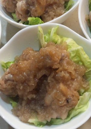 レンジDe手羽元の甘酢煮-レシピのメイン写真