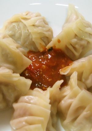 モモ、餃子の皮で出来ちゃう新玉ねぎ入り-レシピのメイン写真