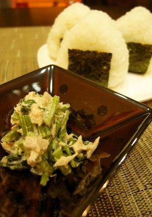 お弁当に☆ほうれん草のツナマヨおにぎり♡-レシピのメイン写真