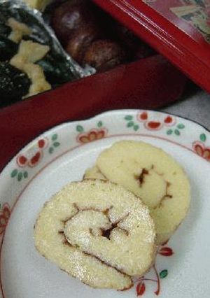 お正月もヘルシーに♪木綿豆腐の伊達巻-レシピのメイン写真