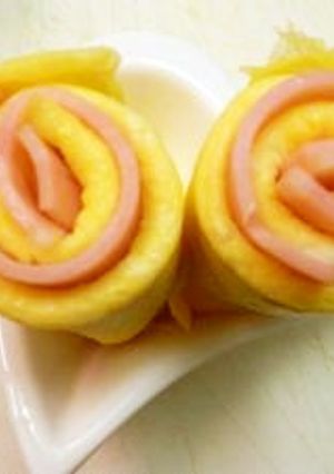 たまご一個簡単お弁当の卵焼き-レシピのメイン写真