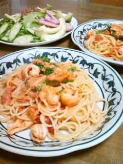 海老のトマトクリームパスタ-レシピのメイン写真