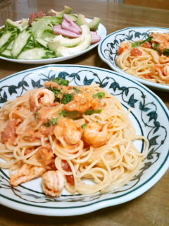 海老のトマトクリームパスタ-レシピのメイン写真