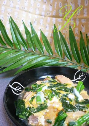 *のらぼう菜と高野豆腐の親子煮*-レシピのメイン写真
