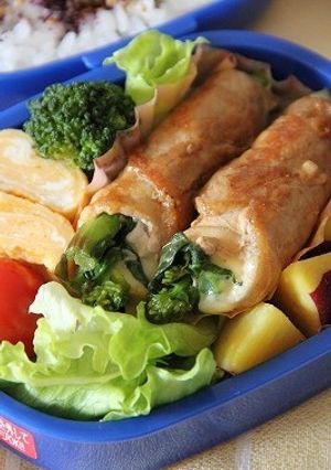 菜の花の肉巻き-レシピのメイン写真