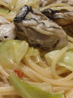 キャベツと牡蠣のパスタ-レシピのメイン写真