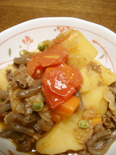 トマト肉じゃが-レシピのメイン写真