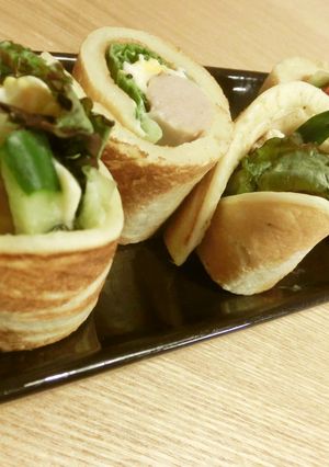 くるくるもちもち✿サラダロール-レシピのメイン写真