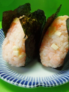 チーズ明太子むすび-レシピのメイン写真
