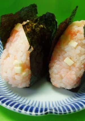 チーズ明太子むすび-レシピのメイン写真